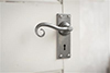 Scrolled Handle, Bristol Keyhole Plate, Polished