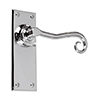 Scrolled Handle, Bristol Plain Plate, Nickel