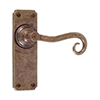 Scrolled Handle, Ilkley Plain Plate, AntiquedBrass Brass