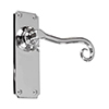 Scrolled Handle, Ilkley Plain Plate, Nickel