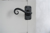 Scrolled Handle, Ilkley Short Plate, Matt Black