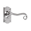 Scrolled Handle, Nowton Short Plate, Nickel