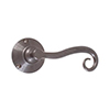 Scrolled Handle, Reeded Plate, Polished