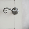 Scrolled Handle, Reeded Plate, Polished