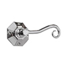 Scrolled Handle, Shaftesbury Plate, Nickel