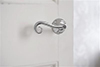 Scrolled Handle, Rowley Plate, Nickel