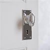 Downley Knob, Bristol Keyhole Plate, Nickel