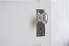 Downley Knob, Bristol Keyhole Plate, Nickel