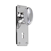 Downley Knob, Ilkley Keyhole Plate, Nickel