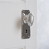 Downley Knob, Ilkley Keyhole Plate, Nickel