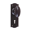 Downley Knob, Nowton Keyhole Plate, Matt Black