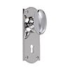 Downley Knob, Nowton Keyhole Plate, Nickel