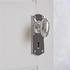 Downley Knob, Nowton Keyhole Plate, Nickel