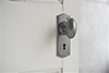 Downley Knob, Nowton Keyhole Plate, Polished