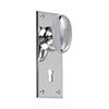 Downley Knob, Ripley Keyhole Plate, Nickel