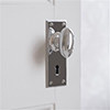 Downley Knob, Ripley Keyhole Plate, Nickel