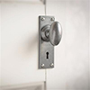 Downley Knob, Ripley Keyhole Plate, Polished