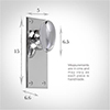 Downley Knob, Ripley Plain Plate, Nickel