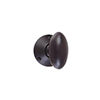 Downley Knob, Reeded Plate, Matt Black