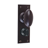 Downley Knob, Bristol Privacy Plate, Matt Black Black