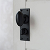 Downley Knob, Bristol Privacy Plate, Matt Black Black