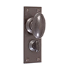 Downley Knob, Bristol Privacy Plate, Polished