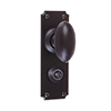 Downley Knob, Ilkley Privacy Plate, Matt Black