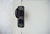 Downley Knob, Ilkley Privacy Plate, Matt Black