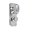 Downley Knob, Ilkley Privacy Plate, Nickel