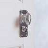 Downley Knob, Ilkley Privacy Plate, Nickel