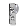 Downley Knob, Ilkley Privacy Plate, Nickel