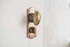 Downley Knob, Nowton Privacy Backplate, Antiqued Brass
