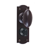 Downley Knob, Nowton Privacy Backplate in Matt Black