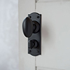 Downley Knob, Nowton Privacy Backplate in Matt Black