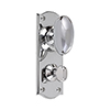 Downley Knob, Nowton Privacy Backplate in Nickel