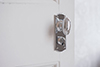 Downley Knob, Nowton Privacy Backplate in Nickel