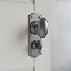 Downley Knob, Nowton Privacy Backplate, Polished