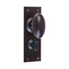 Downley Knob, Ripley Privacy Backplate, Matt Black