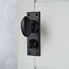 Downley Knob, Ripley Privacy Backplate, Matt Black