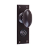 Downley Knob, Ripley Privacy Backplate, Matt Black