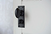 Downley Knob, Ripley Privacy Backplate, Matt Black