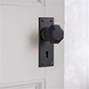 Shaftesbury Knob, Bristol Keyhole Plate, Beeswax