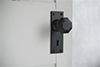 Shaftesbury Knob, Bristol Keyhole Plate, Matt Black