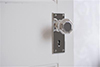 Shaftesbury Knob, Bristol Keyhole Plate, Nickel