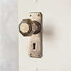 Shaftesbury Knob, Ilkley Keyhole Plate, Antiqued Brass