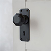 Shaftesbury Knob, Ilkley Keyhole Plate, Matt Black