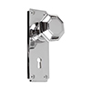 Shaftesbury Knob, Ilkley Keyhole Plate, Nickel