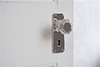 Shaftesbury Knob, Ilkley Keyhole Plate, Nickel