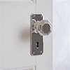 Shaftesbury Knob, Ilkley Keyhole Plate, Nickel