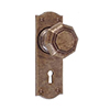 Shaftesbury Knob, Nowton Keyhole Plate, Antiqued Brass